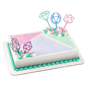 Pastel Geometric Cake Kit