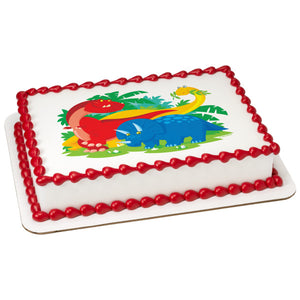 A Birthday Place - Cake Toppers - Dinosaur Edible Cake Topper Image