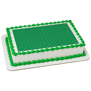 Green Grad Hats Edible Cake Topper Image