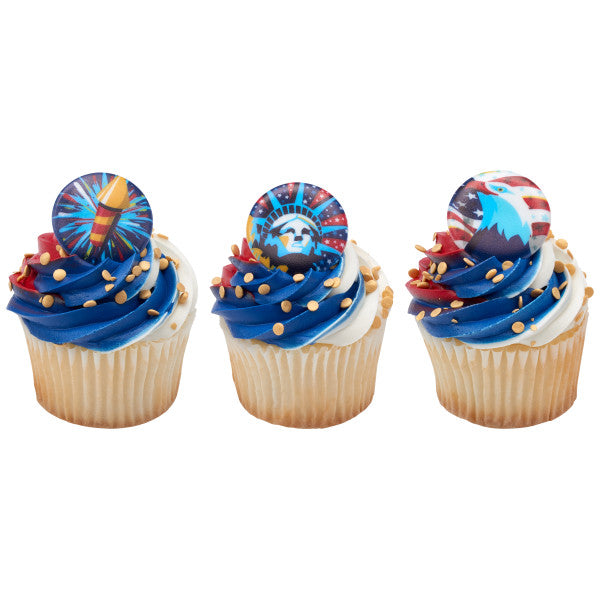 Celebrate Liberty Cupcake Rings