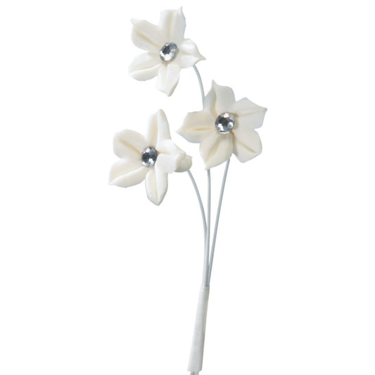 Diamante .75" Gum Paste Flowers