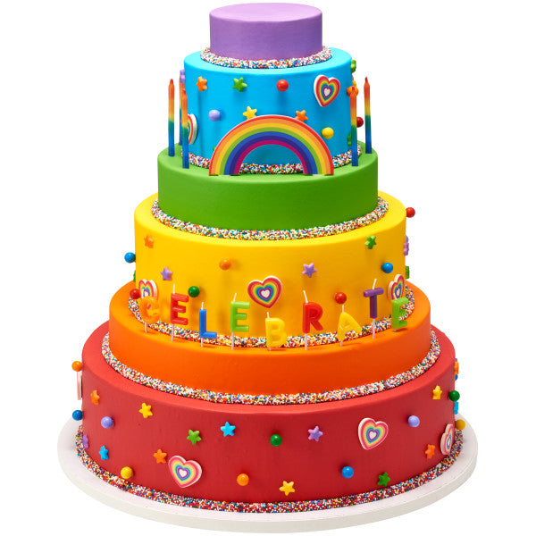 Rainbow Collection Sweet Décor™ Printed Edible Decorations