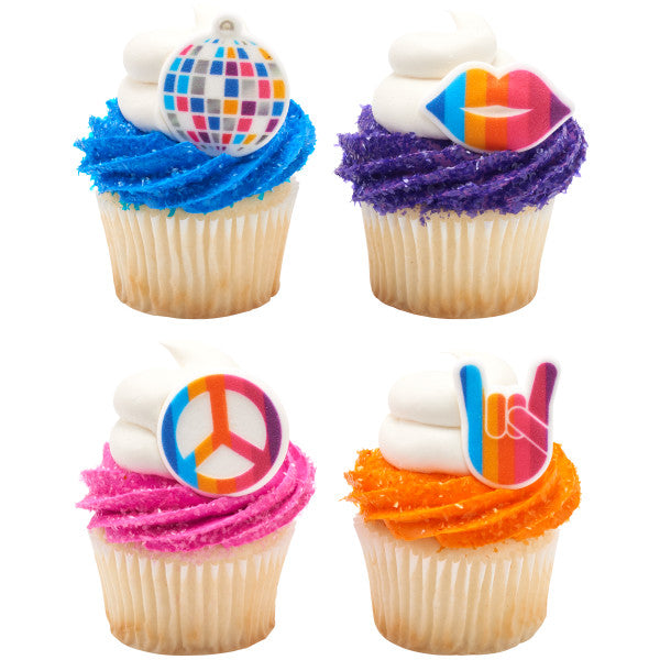 Surtido de discotecas brillantes Decoraciones Dec-Ons®