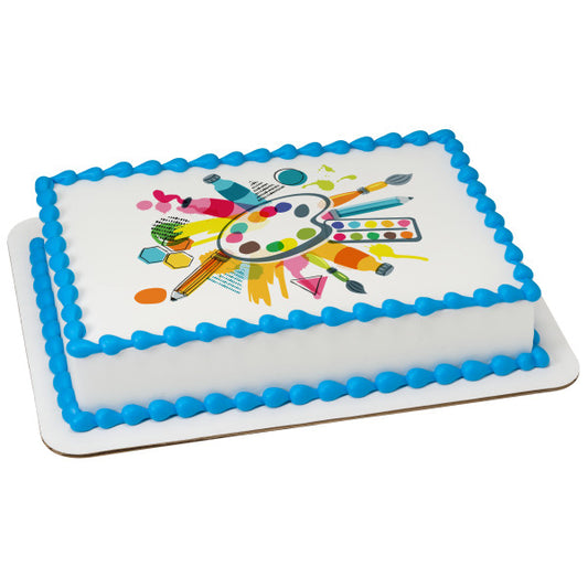 Artist Edible Cake Topper Image