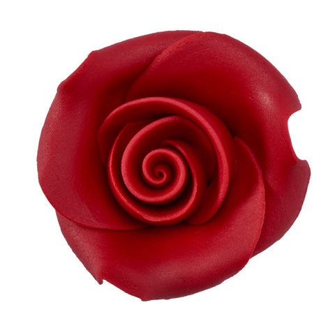Red 1.5" Rose SugarSoft® Premium Edible Decorations