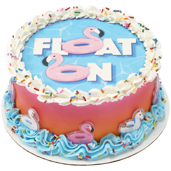 Float On Edible Cake Topper Image