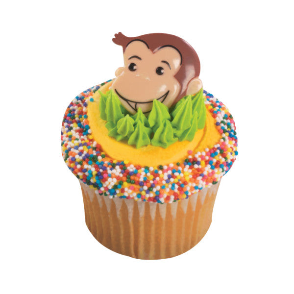 A Birthday Place - Cake Toppers - Curious George® Cutest Monkey Cupcake Rings