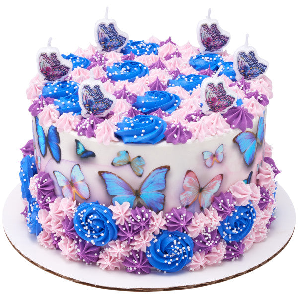 Abstract Butterflies Edible Cake Topper Image Strips