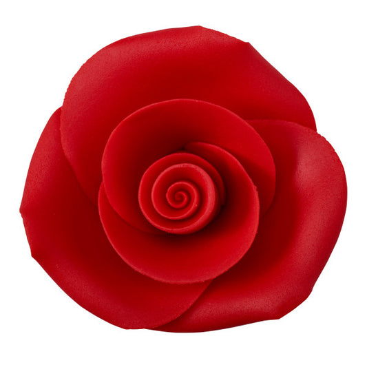 Red 2" Rose SugarSoft® Premium Edible Decorations