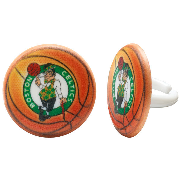 NBA Boston Celtics Team Basketball Cupcake Rings