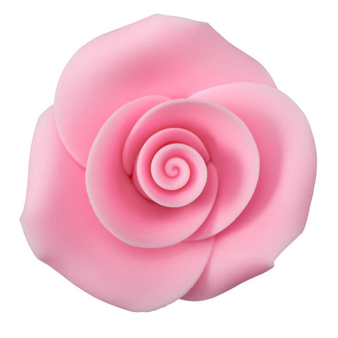 Light Pink 2" Rose SugarSoft® Premium Edible Decorations