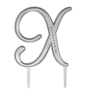 A Birthday Place - Cake Toppers - 4.5" X Diamond Letter Monogram