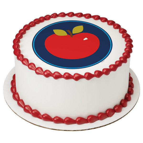 Apple Edible Cake Topper Image
