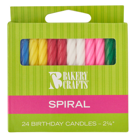 A Birthday Place - Cake Toppers - Assorted Spiral Candles