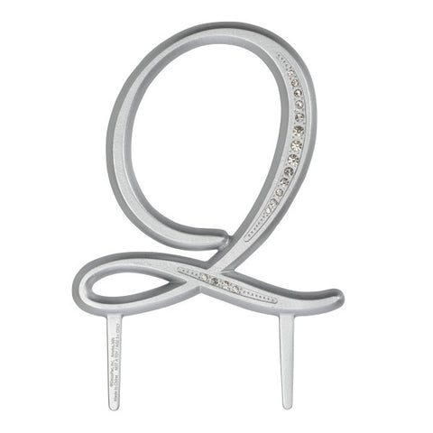 A Birthday Place - Cake Toppers - 4.5" Q Diamond Letter Monogram