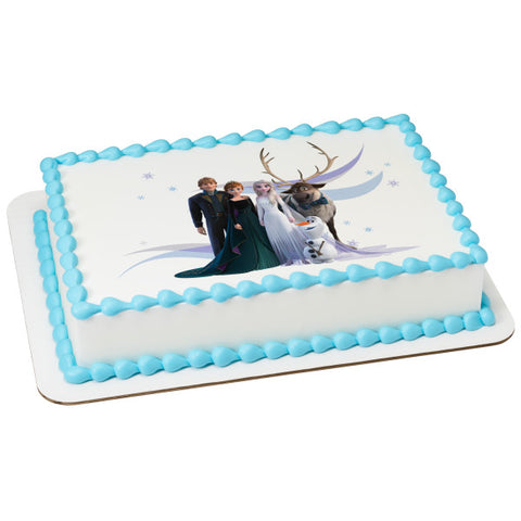 Disney Frozen II Enchanting Journey Edible Cake Topper Image