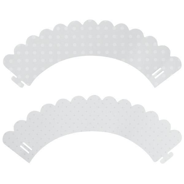 White Polka Dot & Silver Pattern Reversible Treat Wraps®
