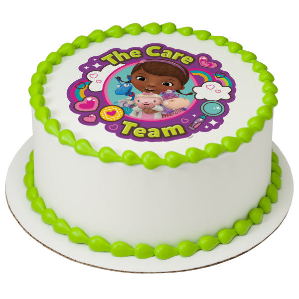 Doc McStuffins The Care Team Edible Cake Topper Image