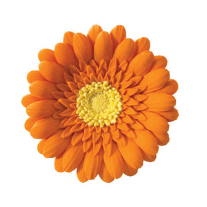 Orange Gerbera Daisy Gum Paste Flowers