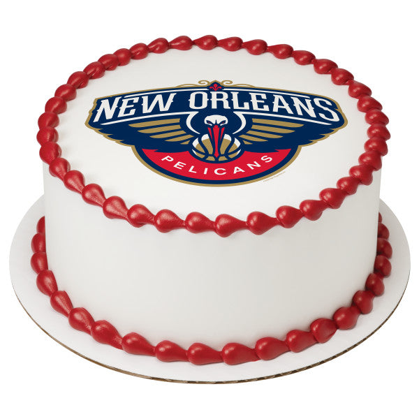 NBA New Orleans Pelicans Edible Cake Topper Image