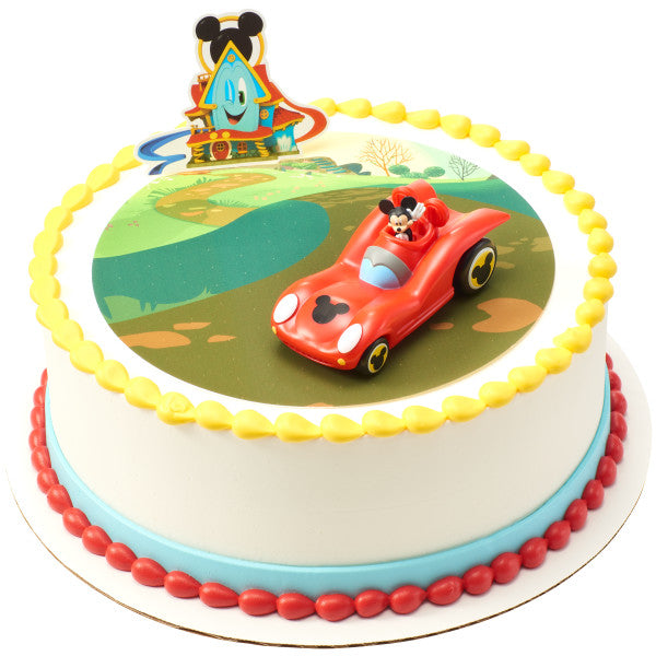Disney Mickey Mouse Funhouse Dulces Aventuras DecoSet® e Imagen de Fondo Comestible 