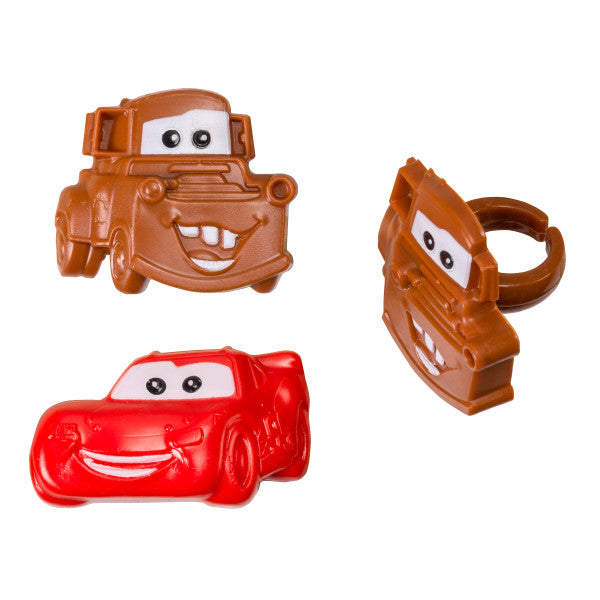 Cars Mater & McQueen Cupcake Rings