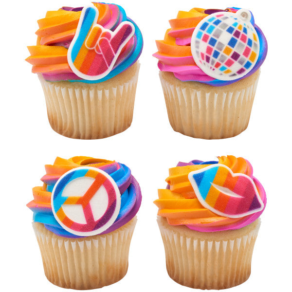 Surtido de discotecas brillantes Decoraciones Dec-Ons®