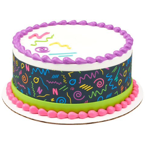 Bright and Vibrant Edible Cake Topper Image Strips