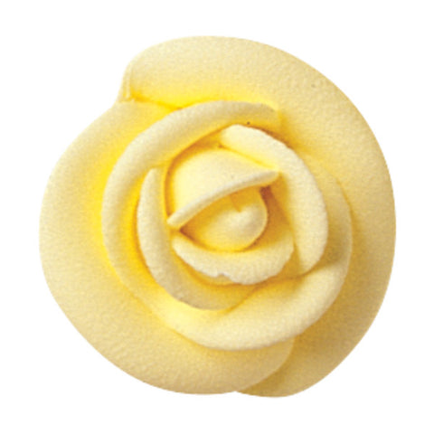 Party Yellow Large Classic Sugar Rose Decorations