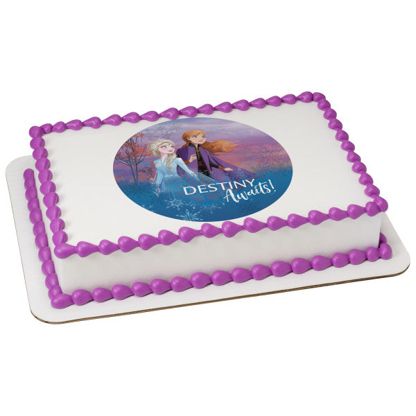 Disney Frozen II Destiny Awaits Edible Cake Topper Image