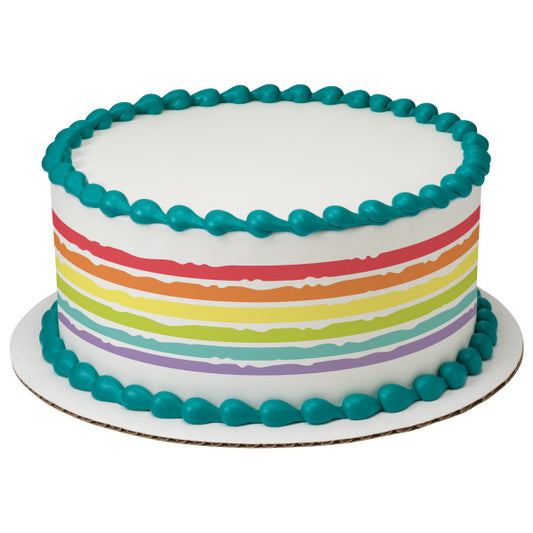 Pastel Rainbow PhotoCake® Image Strips