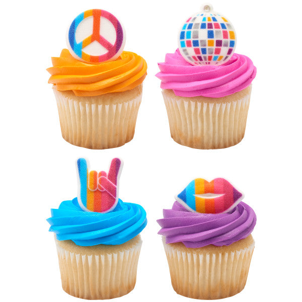 Surtido de discotecas brillantes Decoraciones Dec-Ons®