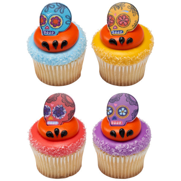 Dia de Los Muertos Spirit Cupcake Rings
