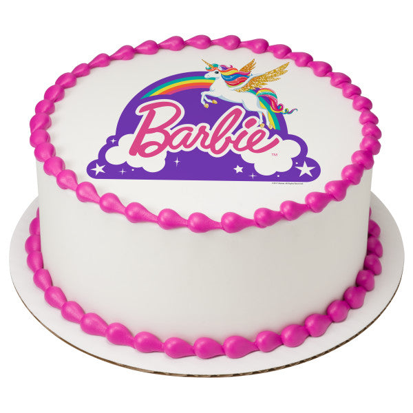 Barbie™ Dreamtopia Just Believe Edible Cake Topper Image