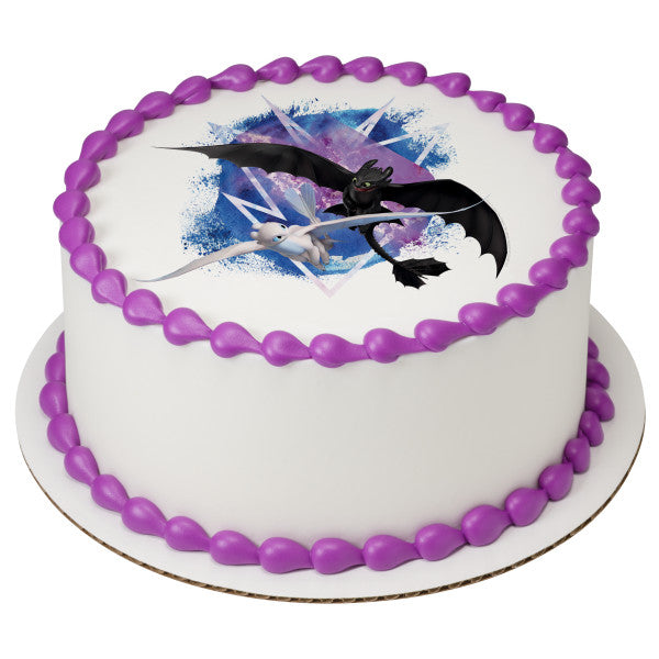 How To Train Your Dragon Fly Free Edible Cake Topper Image