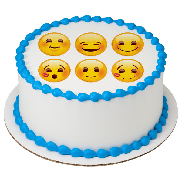 emoji® Full of Smiles Edible Cake Topper Image