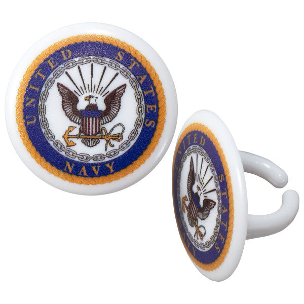 United States Navy Cupcake Rings
