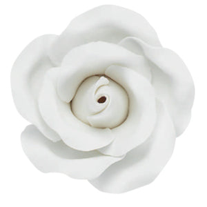 White Rose Gum Paste Flowers