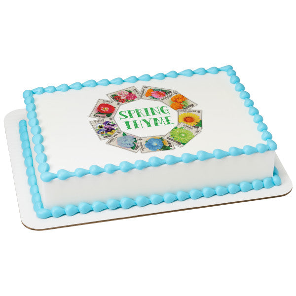 Marco de imagen de decoración para tarta bastante comestible