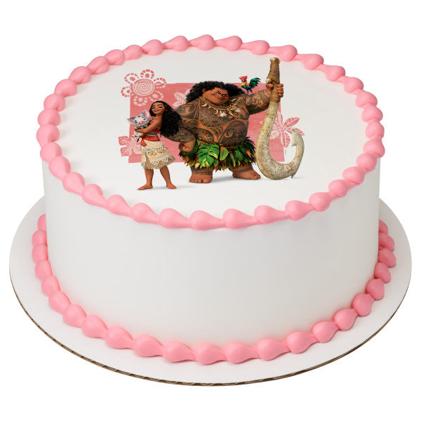 Moana We Know the Way Edible Cake Topper Image