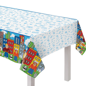 Party Town Paper Table Cover, 1ct