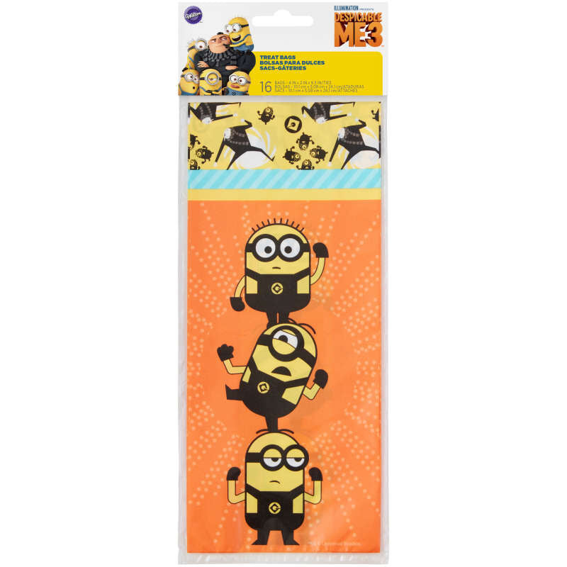 Despicable Me 3 Minions Treat Bags, 16ct