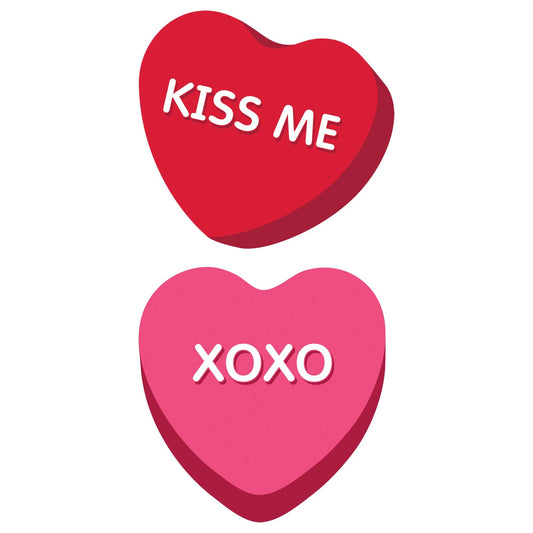 Recortes de corazón gigantes, 2 unidades