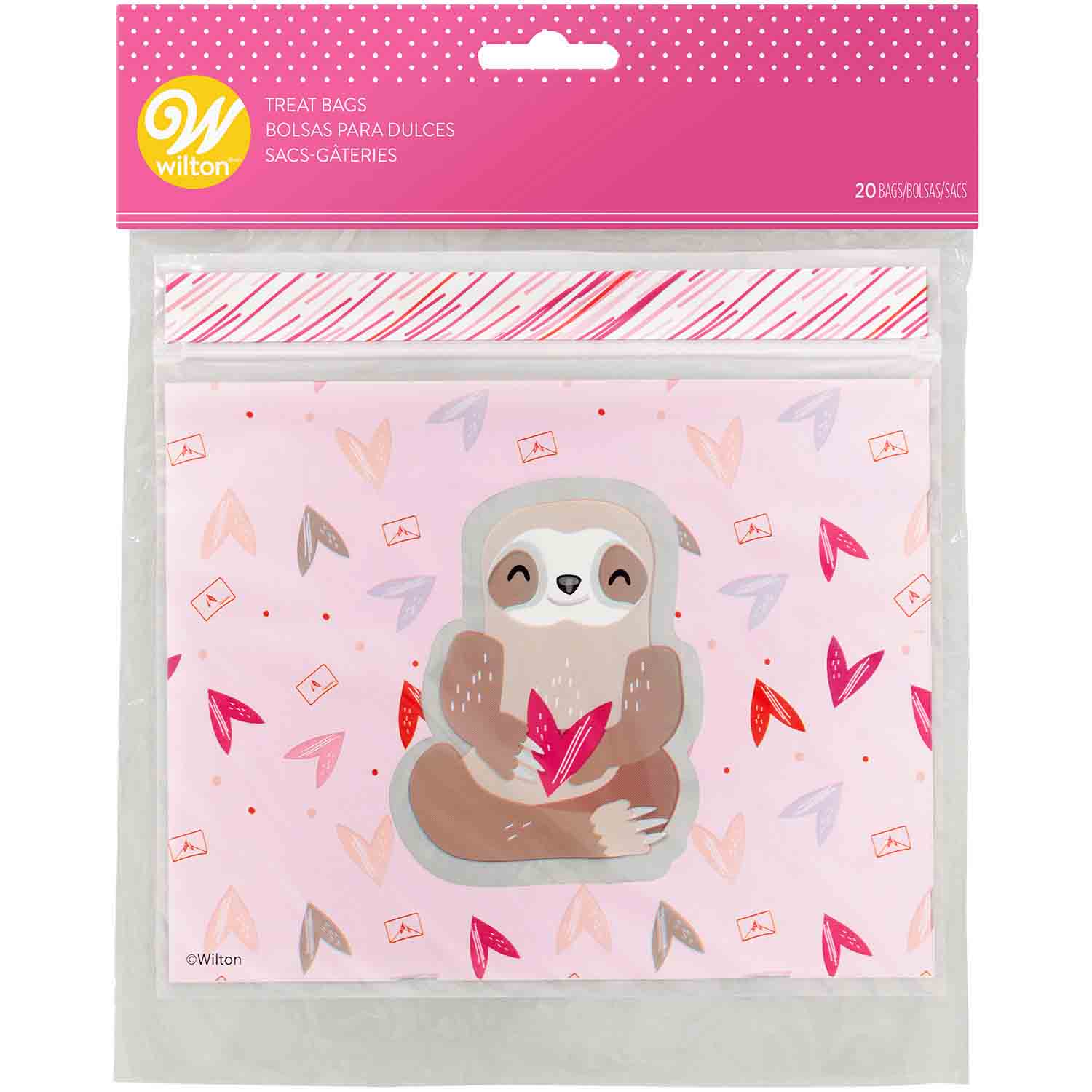 Resealable Sloth Treat Bags, 20ct