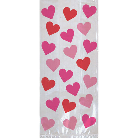 Key To Your Heart Cellophane Treat Bags
