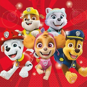 Red Paw Patrol Luncheon Napkins