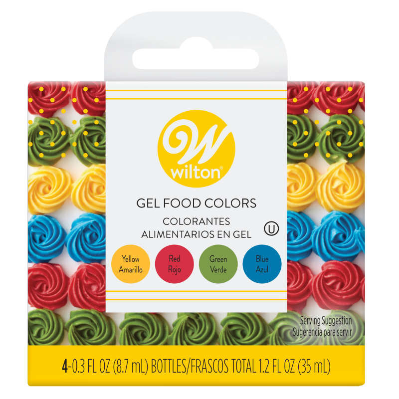 Primary Food Coloring Gel Icing Color Set, 4 Count