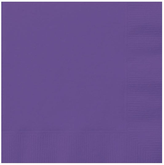 Servilletas de almuerzo de color morado neón