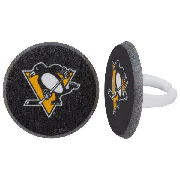NHL® Puck Team Logo Cupcake Rings