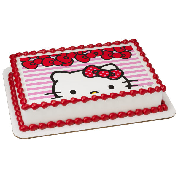 Hello Kitty® Big Smiles Edible Cake Topper Image